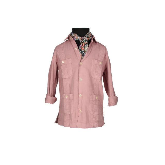 Camisa Cubana Niño Teja