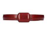 Amazon Buckle Engraved Belt