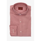 Camisa Lisa Burdeos Cuello Vestir