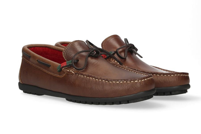 Mocasín Lazo Cuero