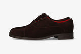 Brown Suede Lace-Up Shoe