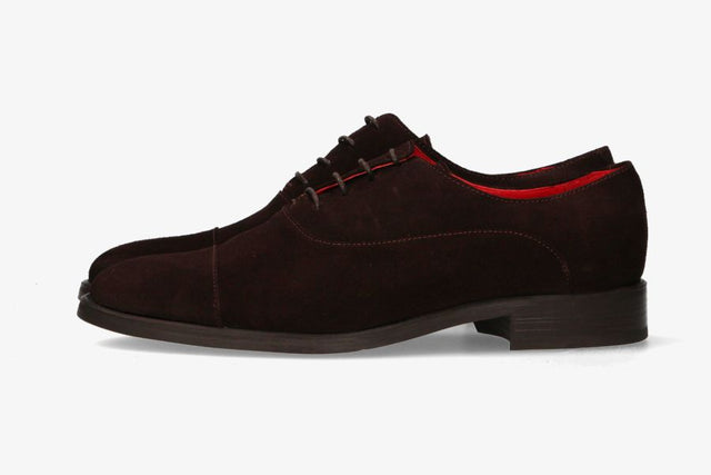 Brown Suede Lace-Up Shoe