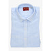Camisa dos bolsillos lino celeste