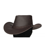 Sombrero Australiano Banda Trenzada Marron