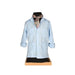 Camisa Cubana Niño Celeste