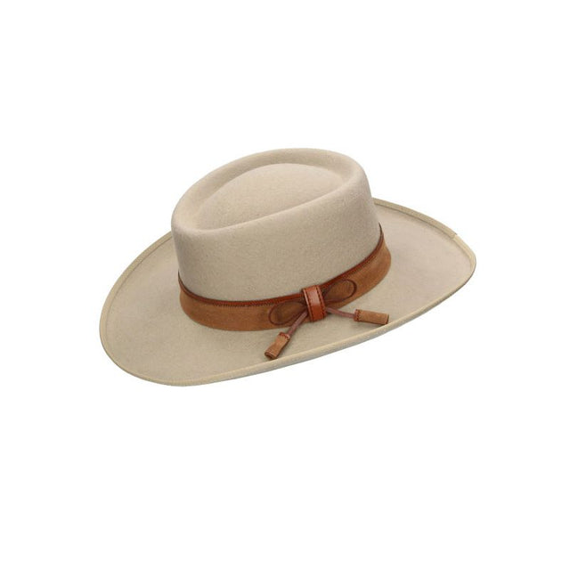 Gambler Hat Wool Safari Ribbon Bonnie