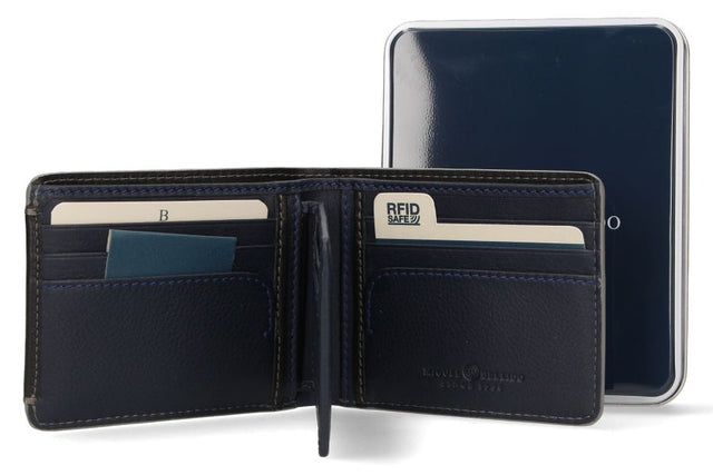 Black Leather American Wallet