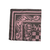 Gray-Pink Ornaments Scarf