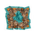 Green Scarf with Yellow Flowers