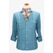 Camisa Cubana Lino Azul Índigo