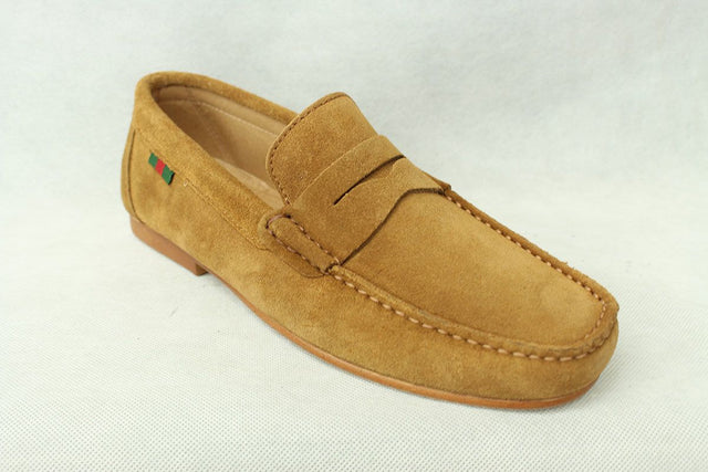 Mocasín Antifaz Ante Beige