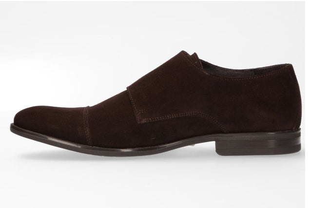 Zapato Doble Hebilla Marrón