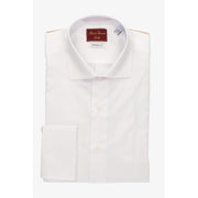 WHITE DRESS SHIRT WITH DOUBLE CUFFS