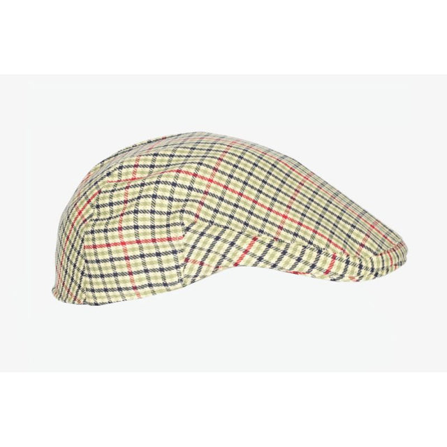 Gorra jorda cuadros verde y amarillo
