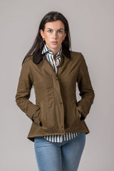 Chaqueta Encerada Ambre Camel