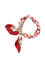 Red Combined Houndstooth Scarf