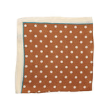 Pañuelo Lunares Ocre Filo Beige