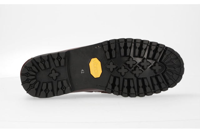 Seahorse Eyelet and Mask Moccasin Vibram Sole
