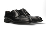 Blucher Cordones Negro con Corte En La Pala