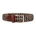 Blue and Beige Braided Belt