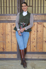 Galatea Green Suede Vest