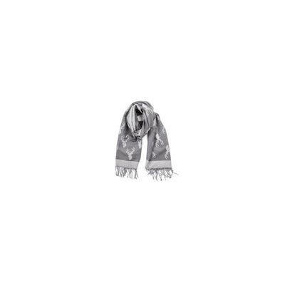 Reversible Scarf with Charcoal/Grey Deer Print