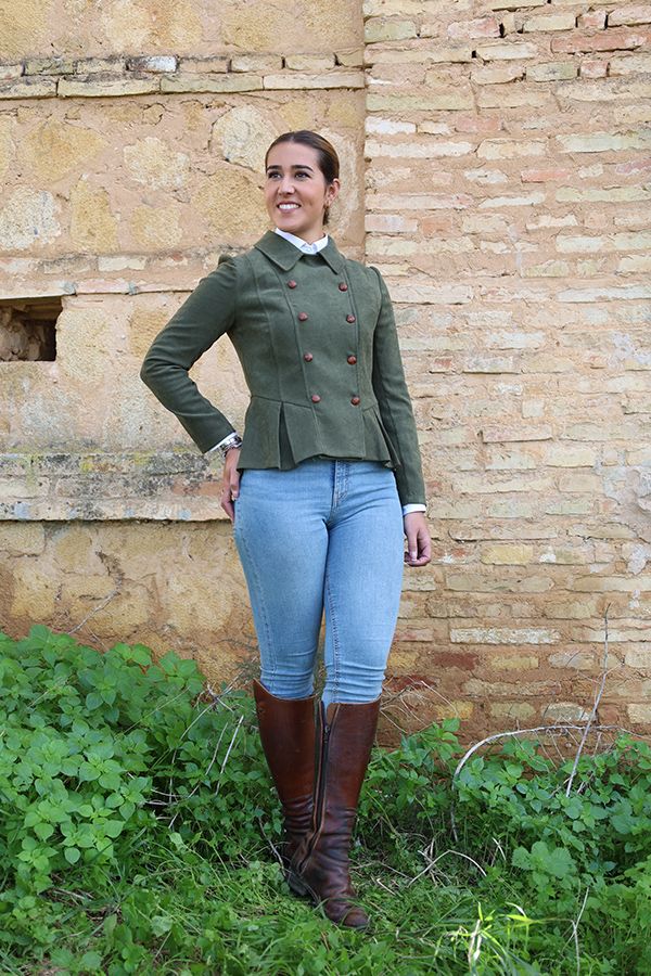 Chaqueta Paris Antelina Verde