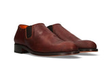 Zapato con elásticos para polaina ternera oscura Valverde del Camino