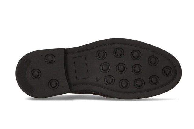 Blucher Engrasado Kaki y Cuero