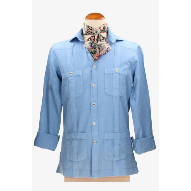 Camisa Cubana Azulón