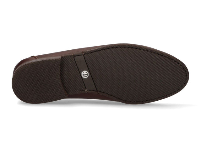 Mocasín Flecos y Borlas Marrón