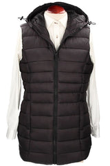 Chaleco Largo Acolchado Negro