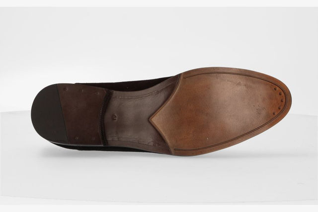 Brown Suede Lace-Up Shoe