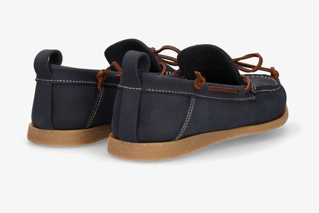 Zapato Nautico Nobuck Marino
