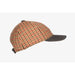Camel Checkered Strike Cap with Grey Visor