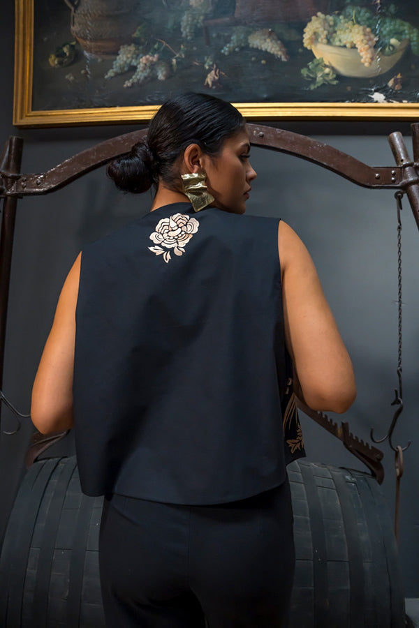 CHALECO MANILA NEGRO