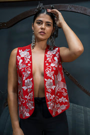CHALECO MANILA ROJO