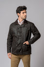 VESTE DE MOTARDE MARRON