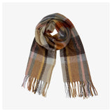 Bufanda Cuadros Tonos Camel