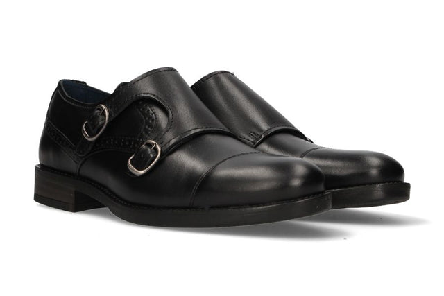 Two Buckles Black Chopped Top