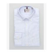 CHEMISE OXFORD À RAYURES BLEUES