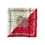 Pañuelo Combinado Rojo/Beige