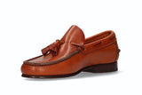 Mocasín Borlas Oxford Cuero