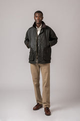 Chaqueta Encerada Burley Verde