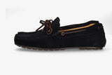 Mocasín lazo nobuck marino