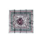 Pañuelo Adorno Cachemire Gris y Rojo