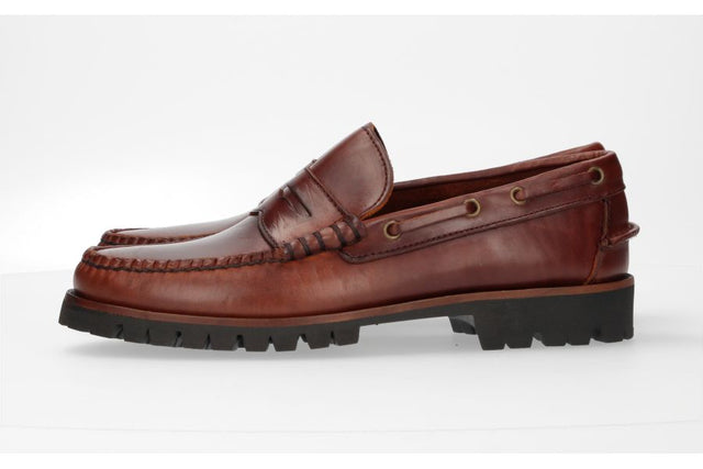 Seahorse Eyelet and Mask Moccasin Vibram Sole