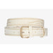 Wide white Argentine belt