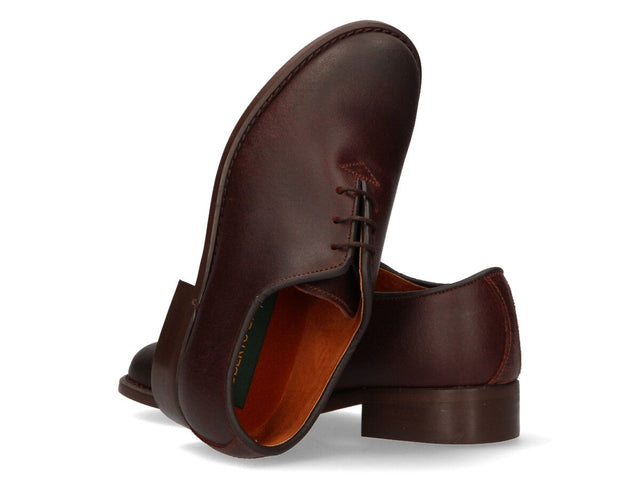 Zapato niño inglés para polaina castaña Valverde del Camino