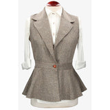 Oporto Brown Denim Vest